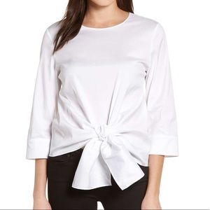 Halogen Tie Front Blouse